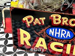 Enseigne peinte à la main personnalisée NHRA Drag Racing Race Car Garage Shop Collectible