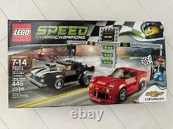 Ensemble de course de dragsters Chevrolet Camaro LEGO Speed Champion 75874, neuf et scellé en usine