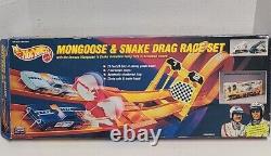 Ensemble de course de dragsters Mongoose & Snake Hot Wheels VINTAGE 1993 No. 11644