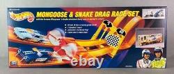 Ensemble de course de dragsters Mongoose & Snake Hot Wheels millésime 1993, non ouvert (RTC13)