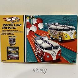 Ensemble de course de dragsters classiques Snake et Mongoose Hot Wheels signés (2 ensembles)