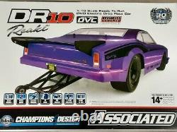 Équipe Associée Dr10 Rtr Brushless Drag Race Car Purple Radio Batterie & Chargeur