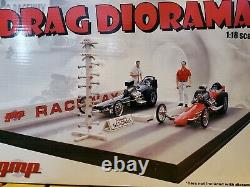 Gmp Drag Strip Raceway Diorama 118 Échelle Diecast Modèle Dragster Race Car Layout