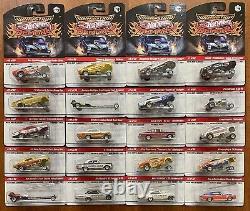 Hot Wheels 2008 Drag Strip Demons, Ensemble Complet de 30 Voitures, Comme Neuf avec des Numéros Supplémentaires #1, 9, 29