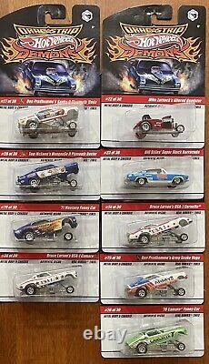 Hot Wheels 2008 Drag Strip Demons, Ensemble Complet de 30 Voitures, Comme Neuf avec des Numéros Supplémentaires #1, 9, 29