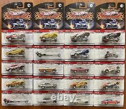 Hot Wheels 2008 Drag Strip Demons, Ensemble Complet de 30 Voitures, Comme Neuf avec des Numéros Supplémentaires #1, 9, 29