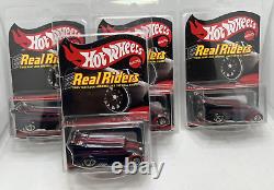 Hot Wheels Drag Dairy Redline Club RLC Real Riders Series 14 #/6000 Lot de 4