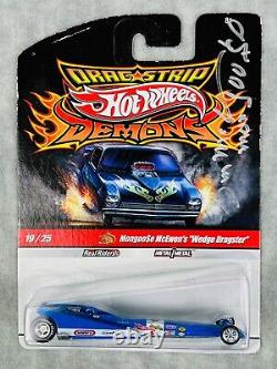 Hot Wheels Mongoose McEwen's Wedge Dragster Drag Strip Demons SIGNÉ H32