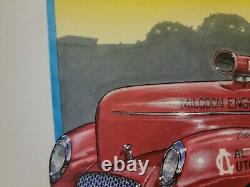 KS Pittman 1941 Willys Gasser Dessin Original Drag Racing Art Frederick Artwork