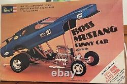 Kit de modèle de voiture de dragster Original Revell Boss Mustang Funny Car F/C #H-1209 non assemblé et rare