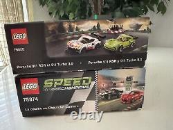 LEGO SPEED CHAMPIONS Course de Drag Chevrolet Camaro 75874 Porsche 911 RSR 911 Turbo