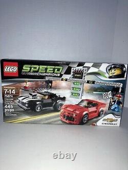 Lego Speed Champions Chevrolet Camaro Drag Race (75874) Nouveau Dans La Boîte 445 Pcs Voitures