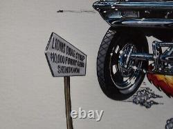 'Lew Arrington's 1965 GTO BRUTUS : Voiture de muscle Cartoon Toon Art d'origine pour les courses de dragsters'
