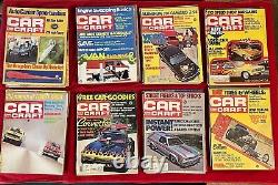 Lot de 37 numéros du magazine Vintage Car Craft Drag Racing des années 1970 Belle