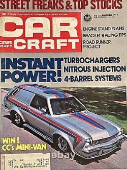 Lot de 37 numéros du magazine Vintage Car Craft Drag Racing des années 1970 Belle