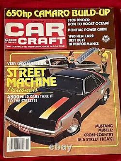 Lot de 37 numéros du magazine Vintage Car Craft Drag Racing des années 1970 Belle