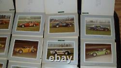 Lot de photos signées de courses de stock-car vintage de 1970 NASCAR Michigan AUTOGRAPHIÉES