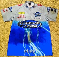 Maillot d'équipage NHRA Top Fuel DRAGSTER de Don Prudhomme, Chemise NITRO Snake, Taille M, Portée en Course.