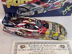 NHRA JOHN FORCE 124 Diecast SOLDAT AMÉRICAIN Funny Car NITRO Drag Racing SIGNÉ