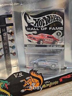 NOUVELLE Série Hall of Fame Hot Wheels L'ANGOISSE contre LE SERPENT Exposition de Drag Racing