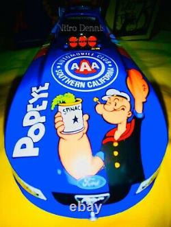 Nhra John Force 124 Nitro Funny Car Popeye Diecast Gary Densham Drag Racing