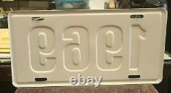 Nos 1969 Plaque D’immatriculation Concessionnaire Chevy Ford Dodge Plymouth Camaro Pace Car Mustang