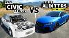 Notre Plus Proche Matchup Pourtant 1085ch Honda Civic Vs 900ch Audi Tt Rs Drag Race