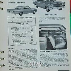 Original De 1963 Ford Dealer Facts Book Fairlane Galaxie Falcon Van Thunderbird