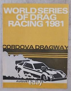 Programme World Series Of Drag Racing 1981 Cordova 81 28th Annual Jet Cars