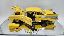 RARE! Hot Rod 1957 Chevy Dragster Voiture de course Drag Jaune 1/24