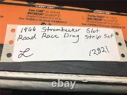 RARE Vtg 66 Strombecker voiture de slot car Road Race Drag Strip Set boîte originale non testée