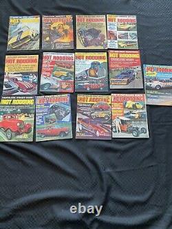 REVUE DE COURSE DE DRAGSTERS LOT de 575 1965-75 (Liste complète dans la description)