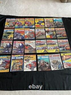 REVUE DE COURSE DE DRAGSTERS LOT de 575 1965-75 (Liste complète dans la description)