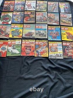 REVUE DE COURSE DE DRAGSTERS LOT de 575 1965-75 (Liste complète dans la description)