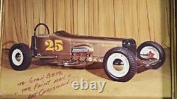 Rare Art Chrisman NHRA Racing à Stan Betz THE PAINT MAN Drag Car Photo Encadrée