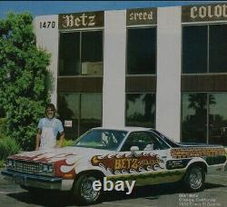 Rare Art Chrisman NHRA Racing à Stan Betz THE PAINT MAN Drag Car Photo Encadrée