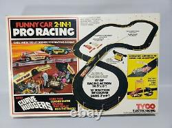 Rare Old Vintage 1976 Tyco Ho Pro Drag Racing Funny Cars Jeu De Course De Voiture À Sous #8207