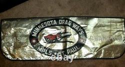 Rare Vintage 1960s Minnesota Drag Race Way Gold Car Fender Covers Collectible