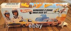 Roues Chaudes Redline 1969 Mongoose & Snake Drag Race Set Boîte Originale No Cars