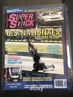 SUPER STOCK & DRAG ILLUSTRATED Magazine 1990 LOT COMPLETE YEAR NHRA RACING  	<br/>  <br/>La revue SUPER STOCK & DRAG ILLUSTRATED de 1990 LOT ANNÉE COMPLÈTE COURSES NHRA