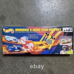 Set de course de dragsters Hot Wheels Mongoose & Snake de 1993, modèle No. 23143, scellé neuf