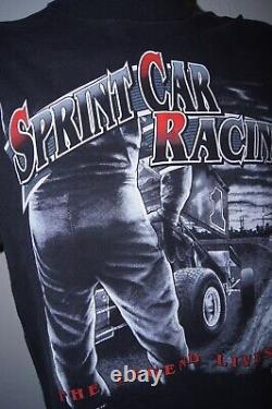 Spring Car Racing American Drag F1 Nascar Action Race L/xl T-shirt Vtg 80s 90s