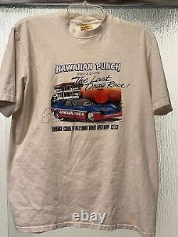 T-shirt Vintage Distressed 83 Orange County THE LAST DRAG RACE Hawaiian Punch - XL