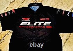 T-shirt d'équipage utilisé NHRA Erica Enders ELITE RARE Jersey PRO STOCK Drag Racing XL