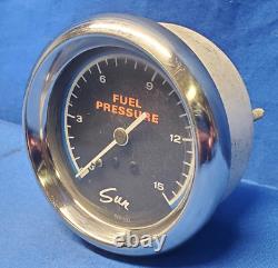 Ventilateur De Pression De Carburant Sun Blueline Des Années 1970 0-15 Psi 2-5/8 Ct14