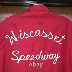 Vintage Des Années 1960 Wiscasset Speedway Hot Rod Drag Race Nhra Car Club Veste