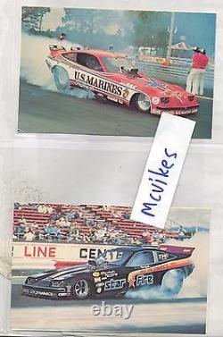 Vintage Des Années 1970 Drag Racing Funny Car Photo Pack Lot (10) Armée, Marines, Carte Postale