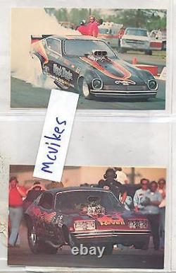 Vintage Des Années 1970 Drag Racing Funny Car Photo Pack Lot (10) Armée, Marines, Carte Postale