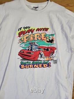 Vintage Hot Rod Drag Racing T-shirt Firebird Trans Am 97 Jfp Muscle Car