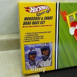 Vintage Hot Wheels Mongoose & Snake Drag Race Set, Funny Cars, Scellé En Boîte